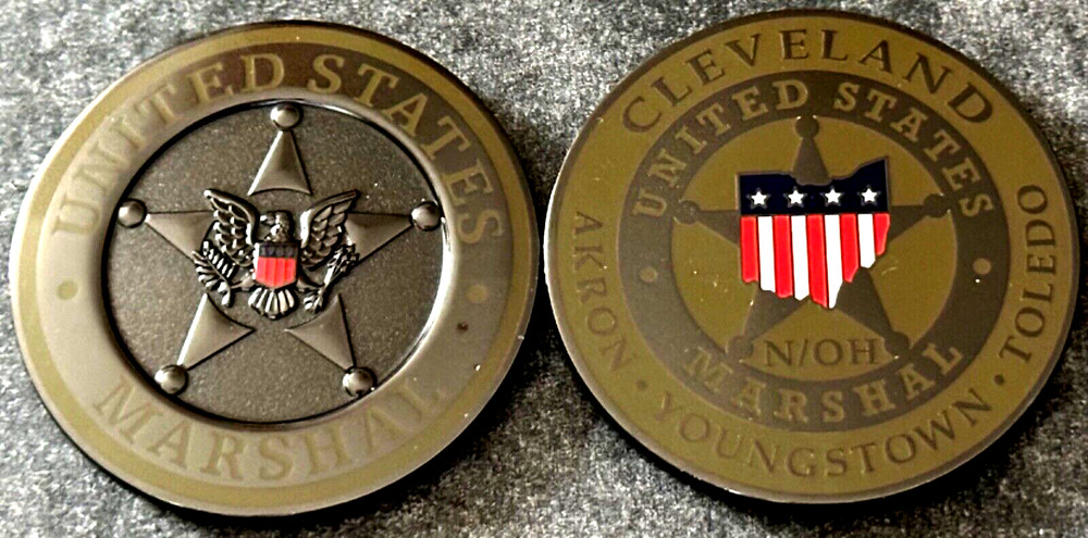 US Marshals Service ThirdGEN NDofOH version TacticalBLACK challenge coin