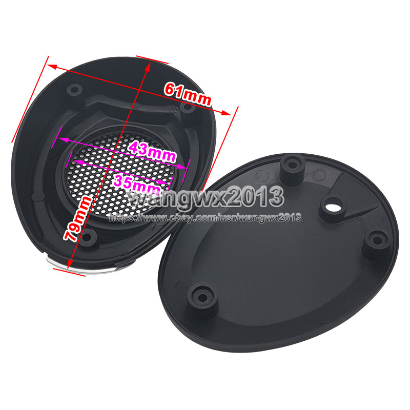 2pcs Mouse Speaker Horn Tweeter Cover Panel Audio Decorative Circle Fixed Plate