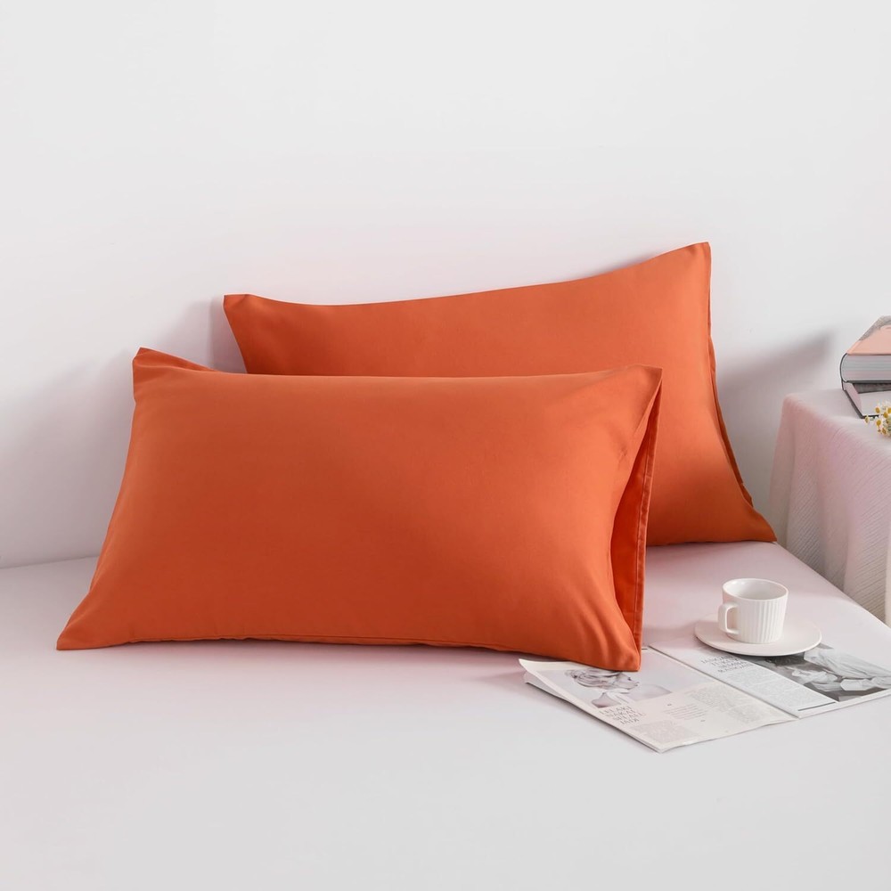 NTBAY King Pillowcase Set - 2 Pack Brushed Microfiber 20x36 Pillowcases - Soft,