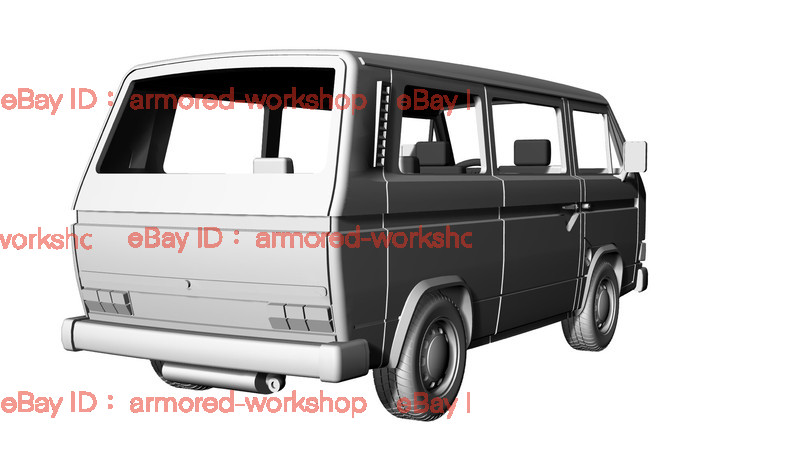 3D Printed 1/72 T3 van Unpainted