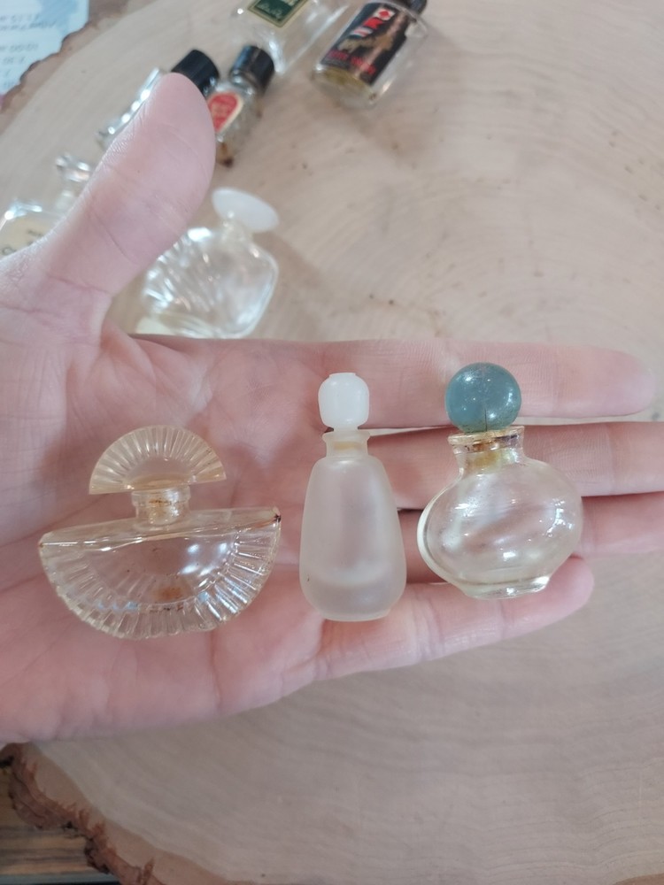 Vintage Mini Glass Perfume Bottles