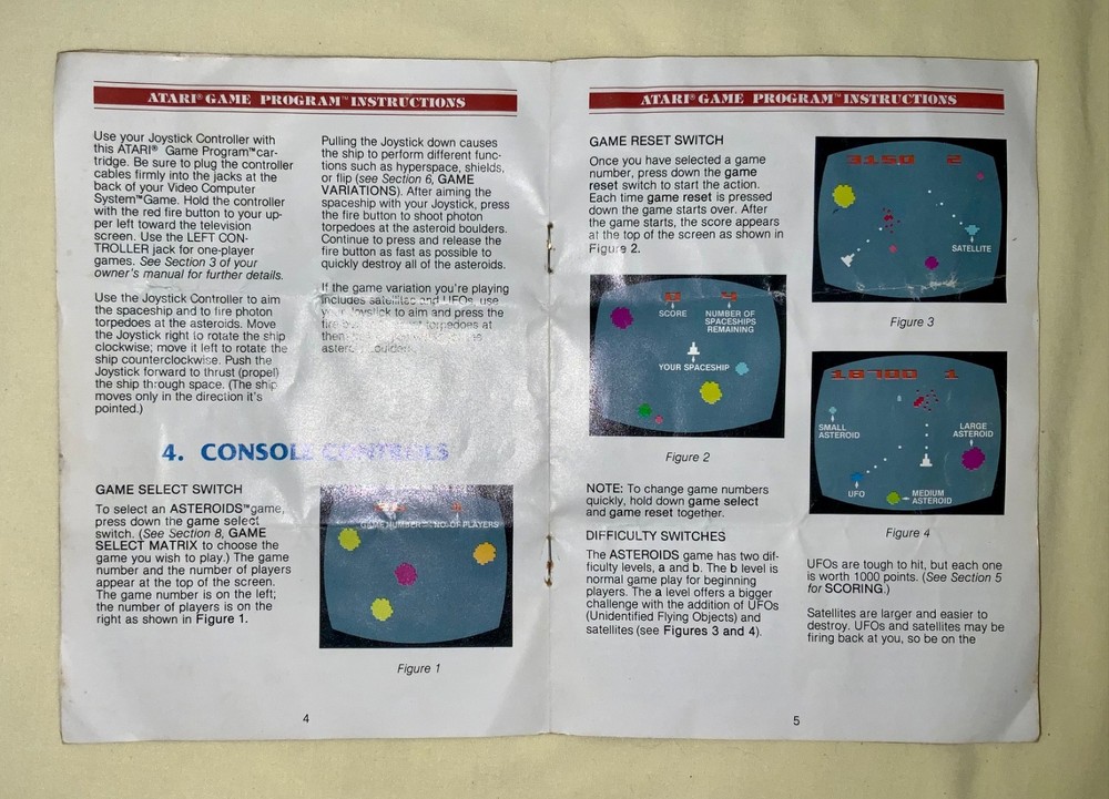 ATARI 2600 Asteroids (CX2649) - 1981 - Tested - See Description