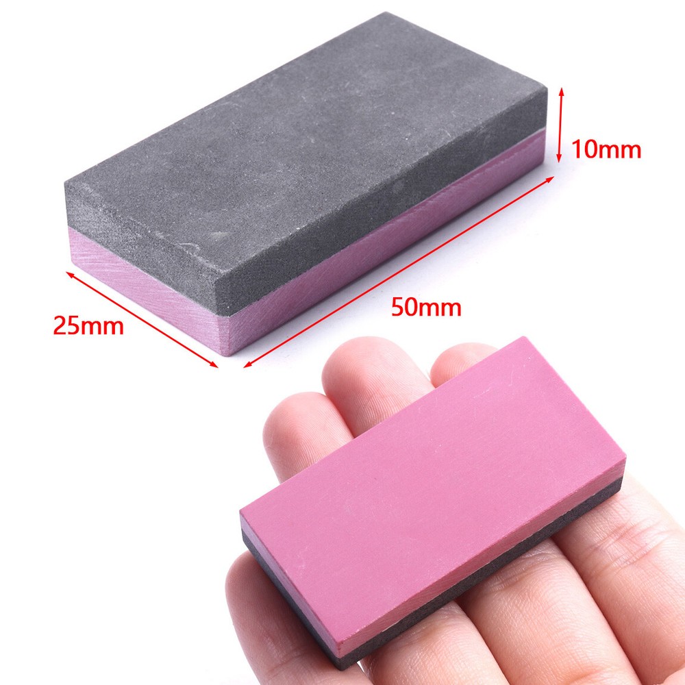Dual Whetstone Double Sided Sharpener Kitchen Knife Grit Sharpening Wet Stone