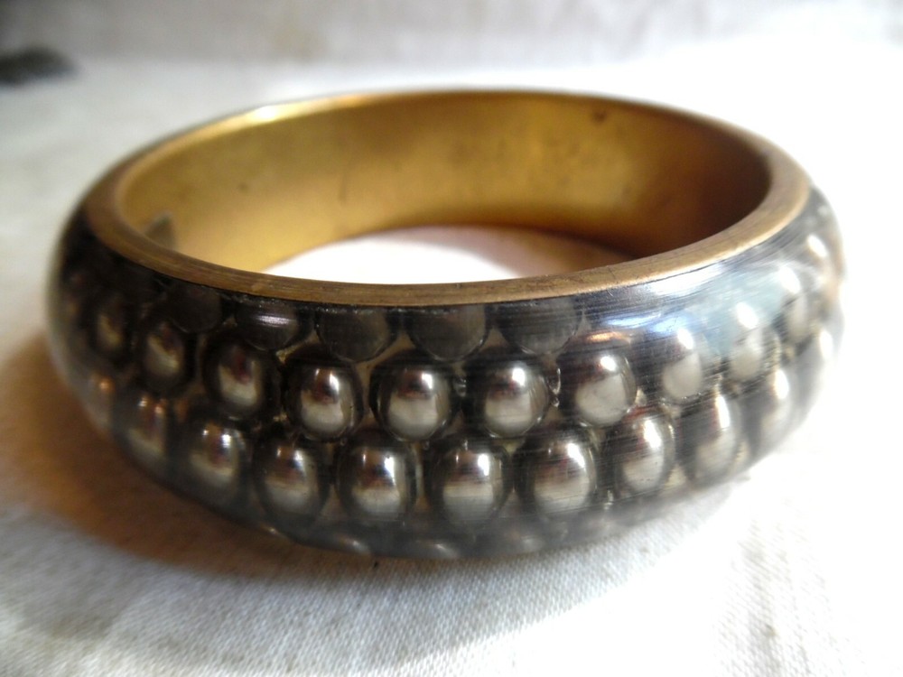 Older Brass And Lucite Bangle Bracelet India