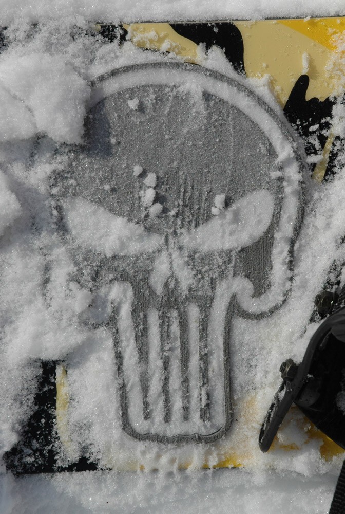 ToeJamR Snowboard Stomp Pad - SNIPER SKULL - GRAY