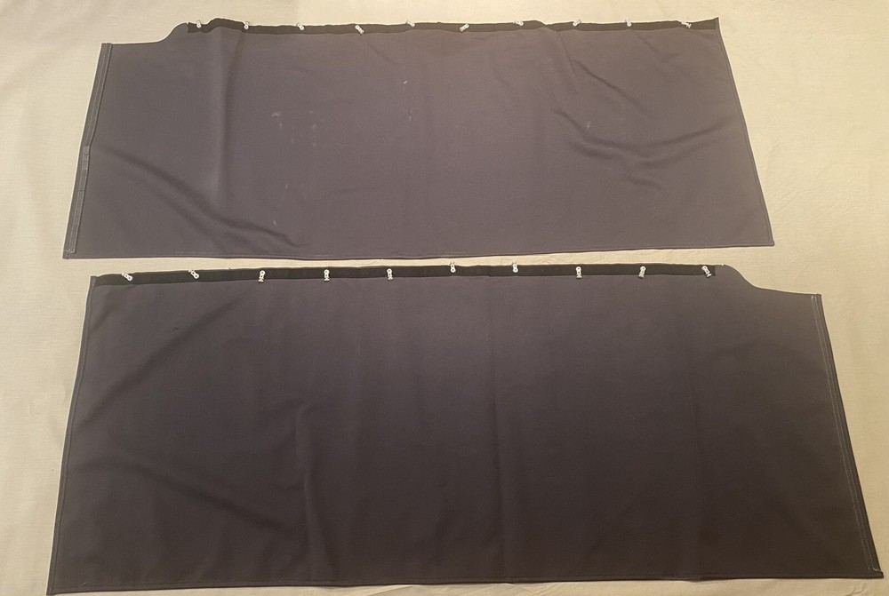 International Windshield Curtains. Left And Right Side. OEM. Used