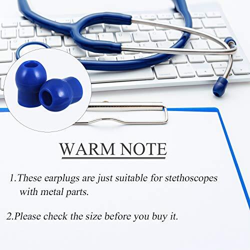 36 Pcs Soft Universal Earplug Earpieces Replacement for Stethoscopes