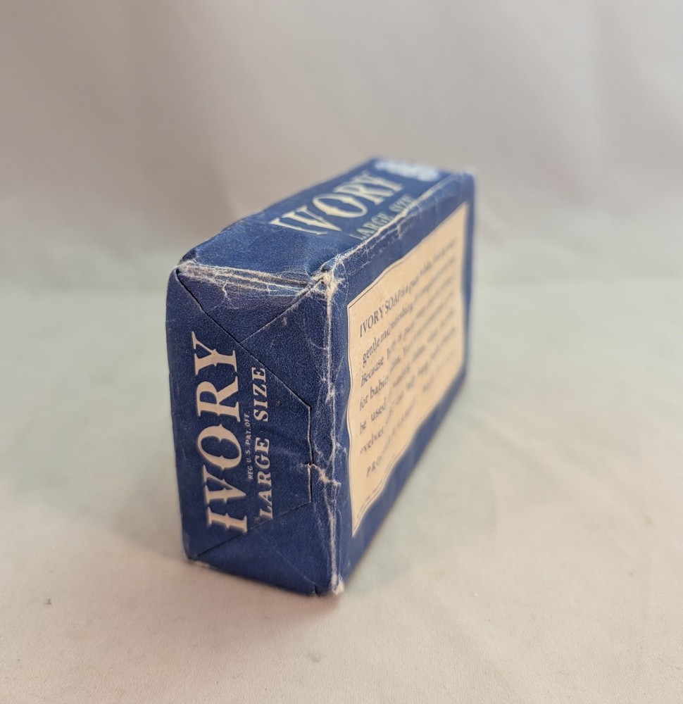 1940 Dated Procter & Gamble Large 8.5 Ounce Ivory Soap Bar Sealed