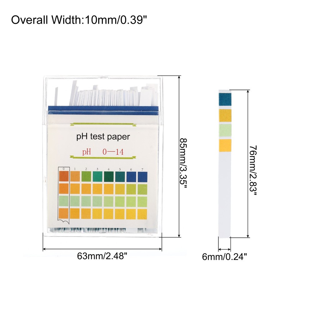 PH Test Strips 0-14,100 Indicator Maps Sunflower Tester