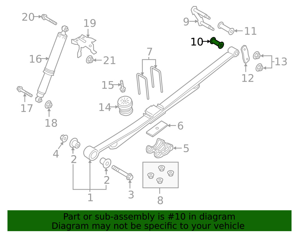 Genuine Ford Front Insulator AB3Z-5781-D