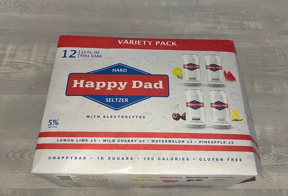 Kyle Forgeard & Aaron Steinberg Happy Dad Autographed Signed 12 Pack Empty Case