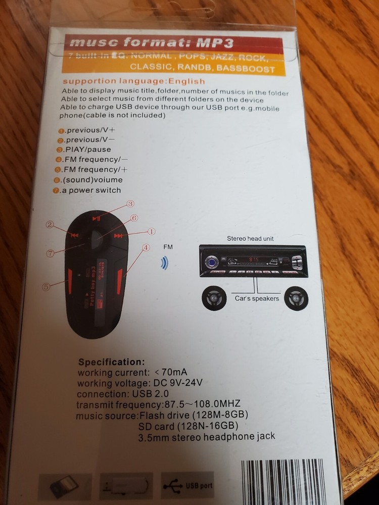 MP3 WMA WIRELESS FM MODULATOR - FREE SHIPPING