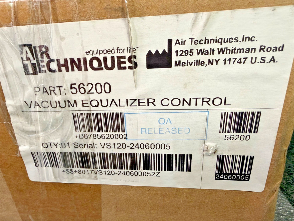 New 2024 Air Techniques Dental Vacuum Pump Equalizer Control Part: 56200
