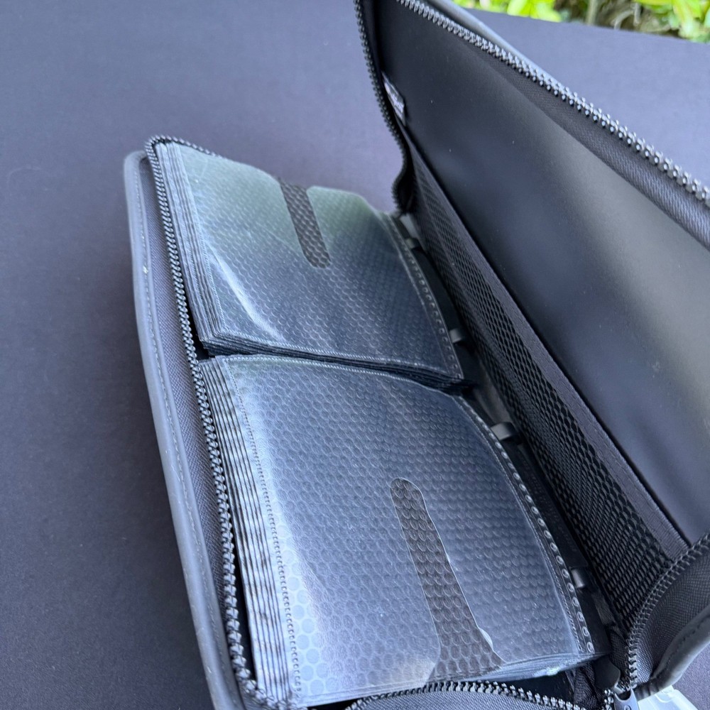 cdProjects CD DVD Storage Case 24 Binder Orange Grey Zip Media Organizer Wallet