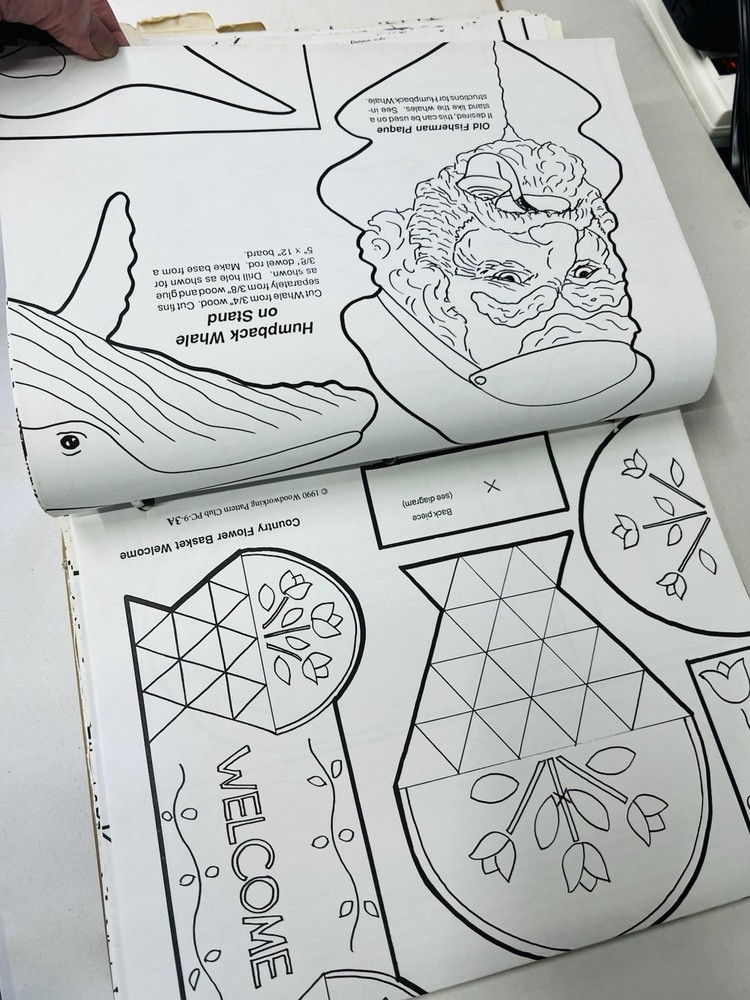 Woodworking Pattern Club And Scroll Saw Pattern 3-Ring Binder 97 Patterns