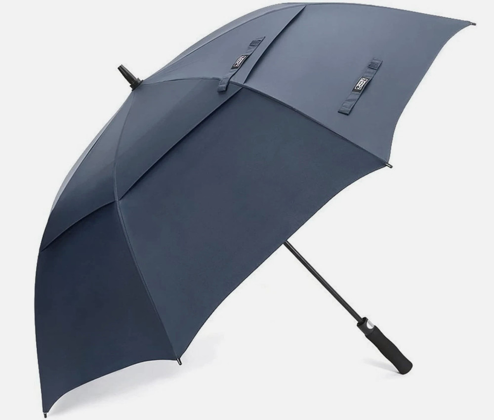 68" Automatic Golf Umbrella Windproof Double Canopy Waterproof Large