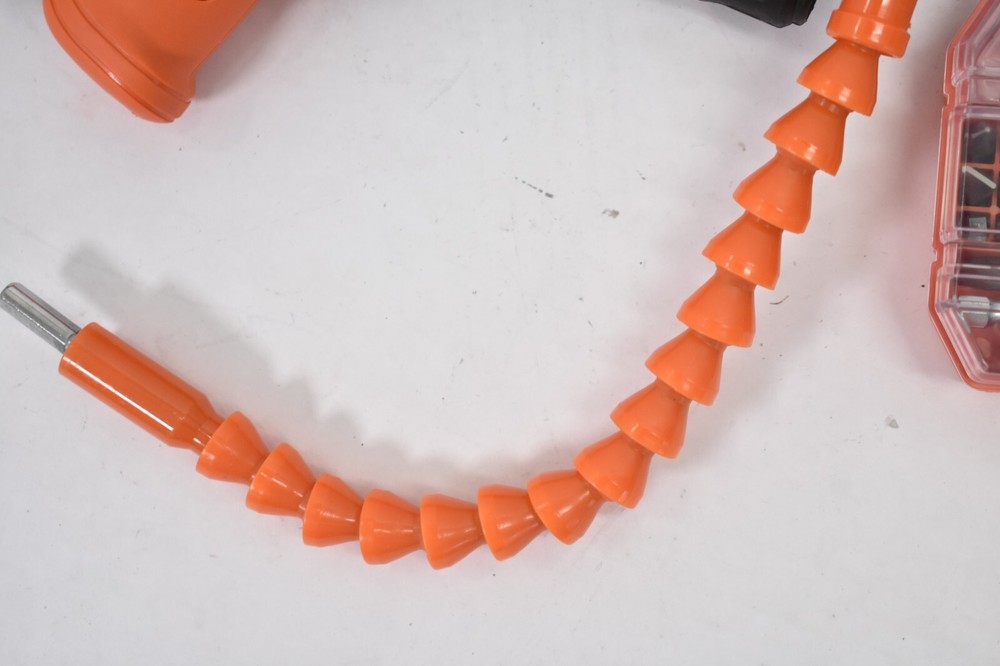 Black + Decker Cordless Screwdriver Tool w Bits & Accessories Kit BDCSFL20