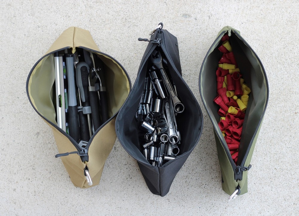 Coreflex 6 Pack Tool Pouch Zipper Bag, Small Tool Bag, Multipurpose Storage