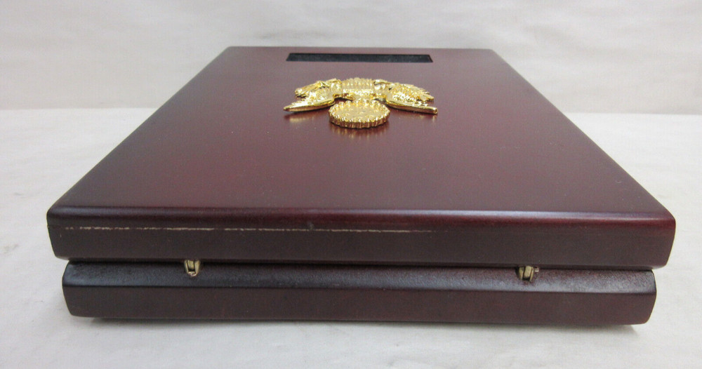 United States Commemorative Gallery Empty Presentation Case Wooden Display Box