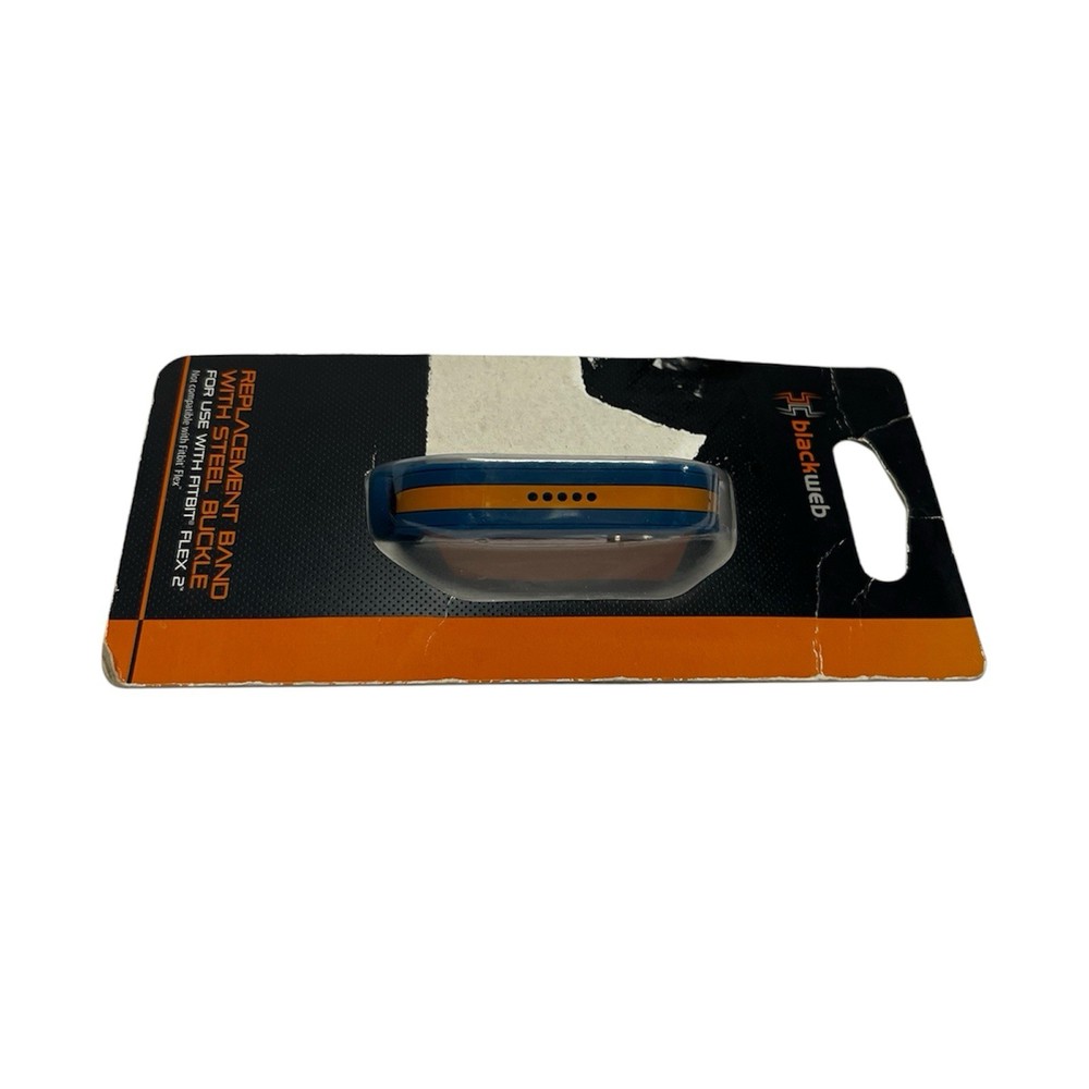 Replacement Wristband for Fitbit Flex ,Orange on Blue
