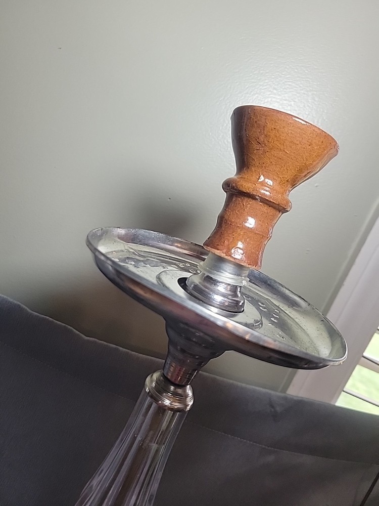 30" Tall Glass Hand Painted Hookah