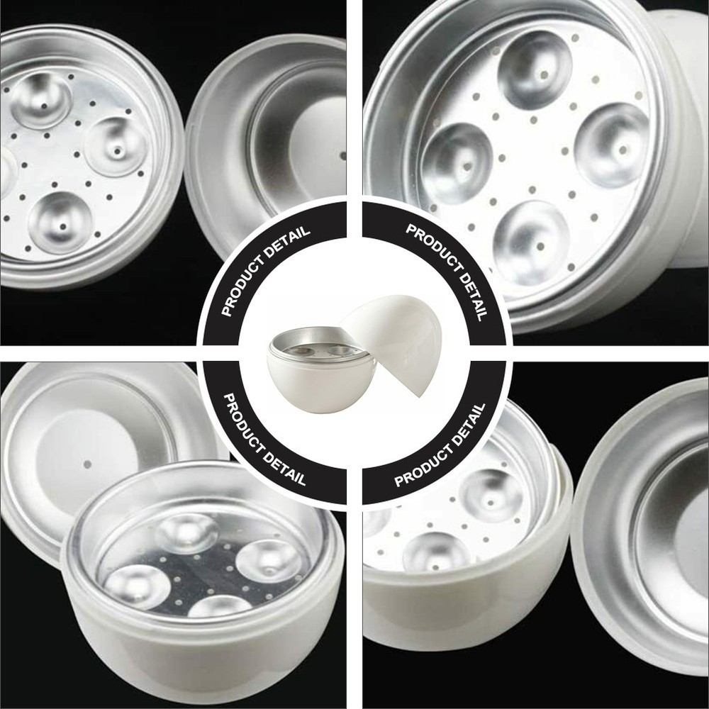 1pc Microwave Egg Boiler Home Egg Shape Cooker Simple Steamer