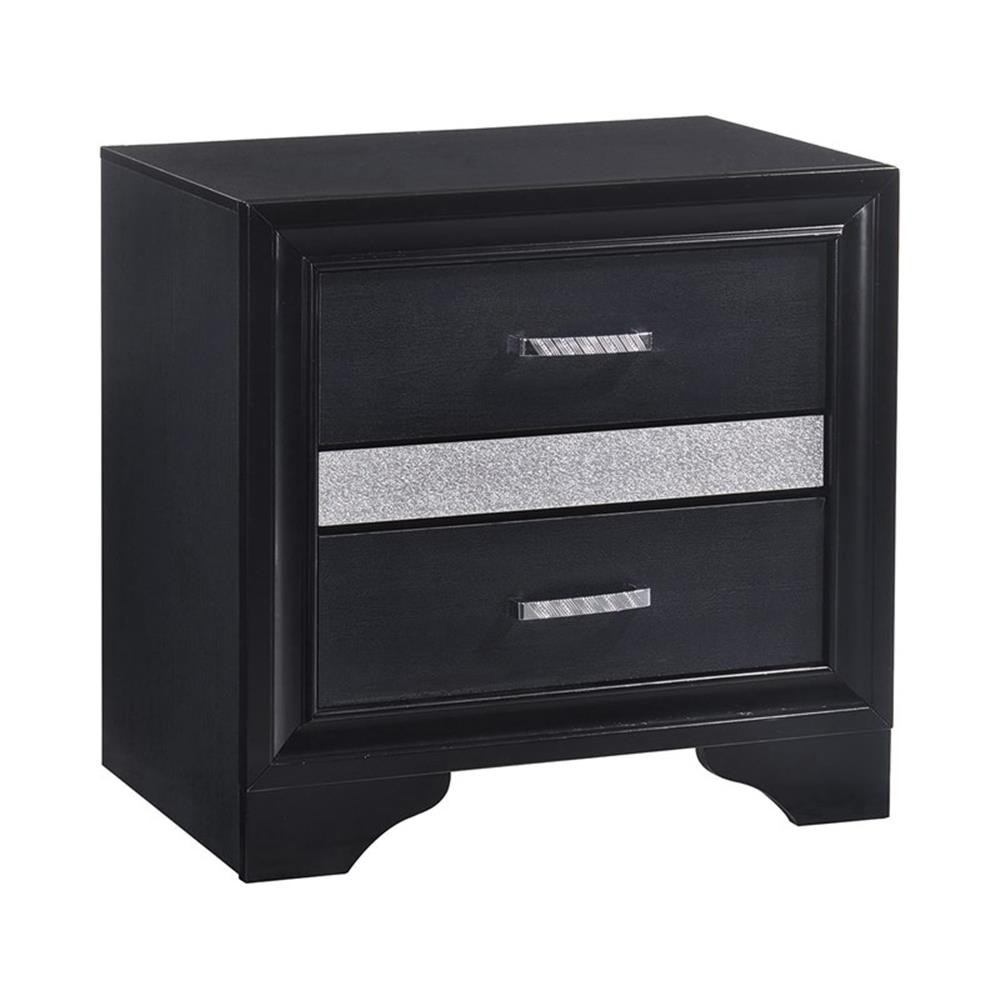 Miranda 4-piece Full Bedroom Set Black