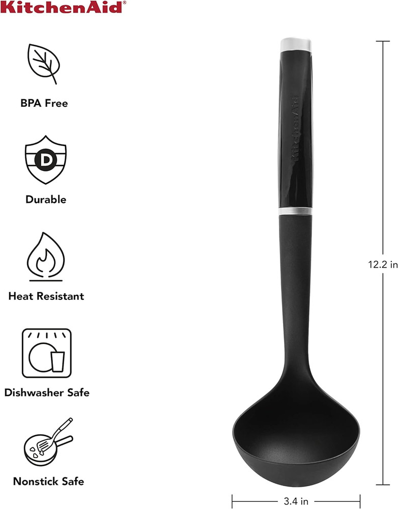 Classic Soup Ladle, One Size, Black 2