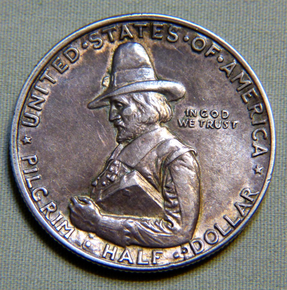 1920 Pilgrim Tercentenary Celebration Commemorative US Silver Half Dollar # 1682