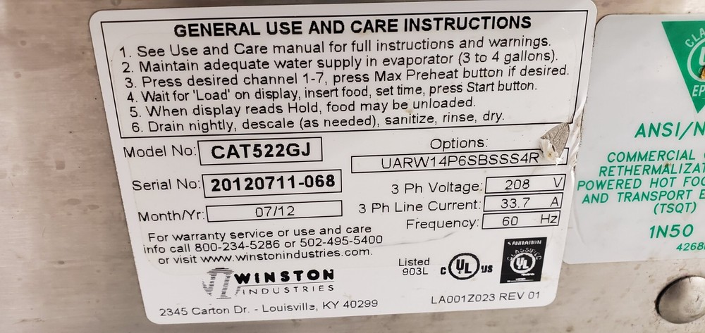Winston Cook and Hold 3 ph