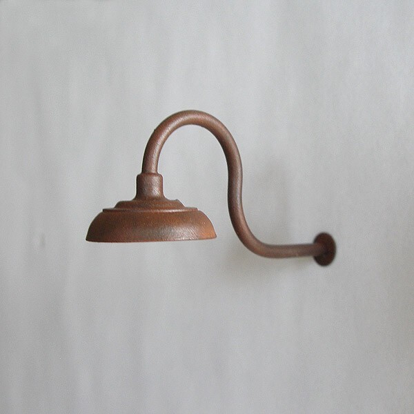 G-Scale Model Train Building/Depot/Station Gooseneck Lamp/Light Weathered NEW