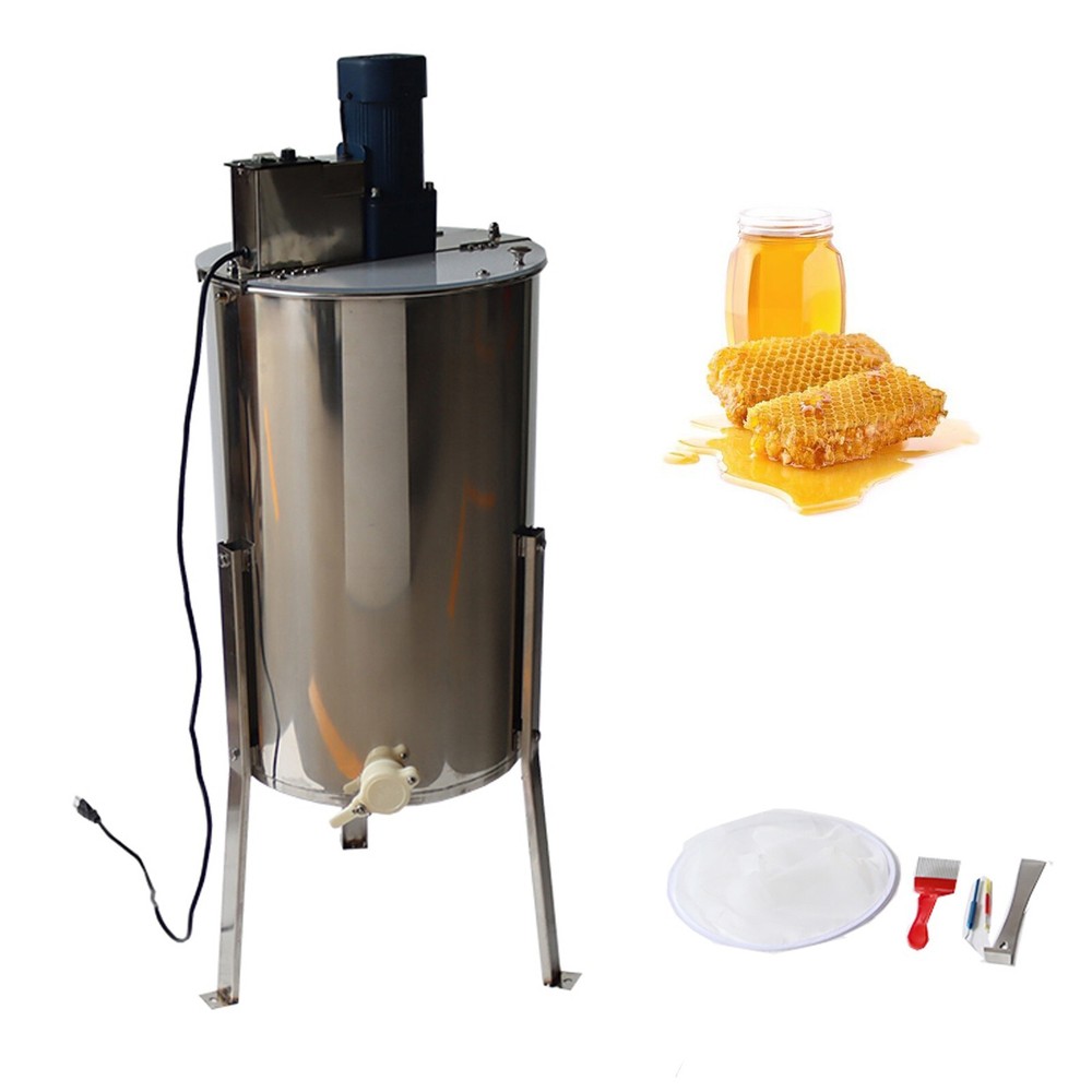 110V 3 Frame Honey Extractor Electric Honeycomb Drum Beekeeping Equipment