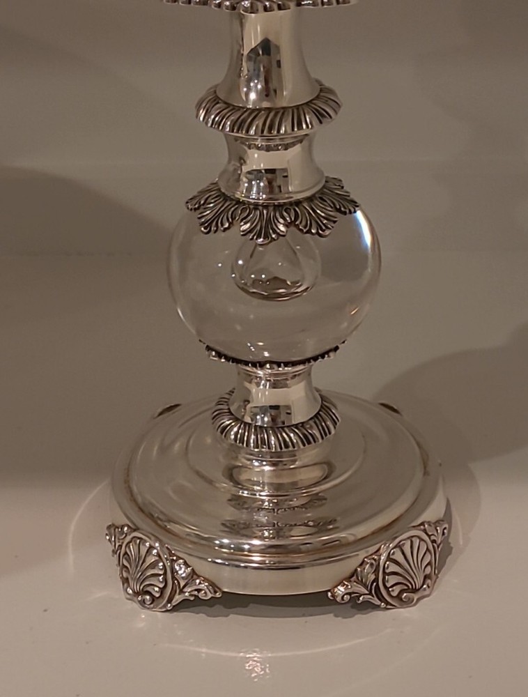 QUAKER SILVER CO. STIRLING CASTLE STERLING SILVER TABLE GARNITURE