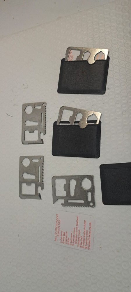 Wallet / Credit Card Multi Tools - Lot of 5 -