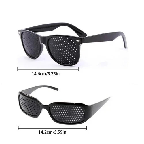 2 Pair Small hole Glasses Eyes Correction Exercise Eyesight Care Improvement NEW
