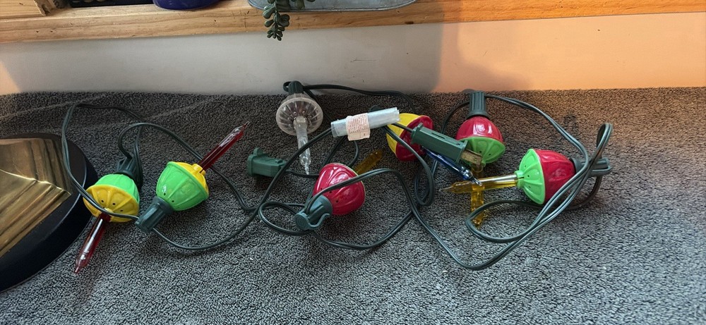 Two Sets Of Old Christmas Lights