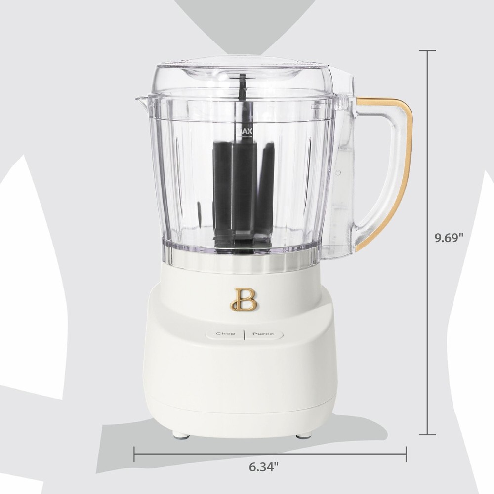3-Cup Food Chopper, White Icing