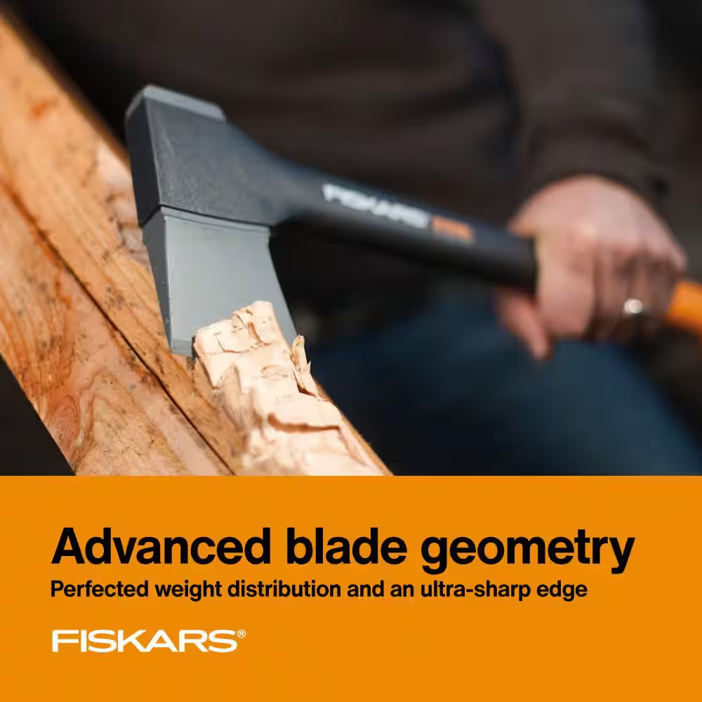 Fiskars X15 Chopping Axe with 23 in Shock Absorbing Handle