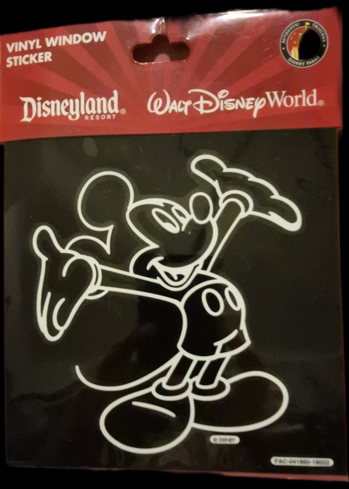 Disney Parks Mickey Mouse Vinyl Window Sticker