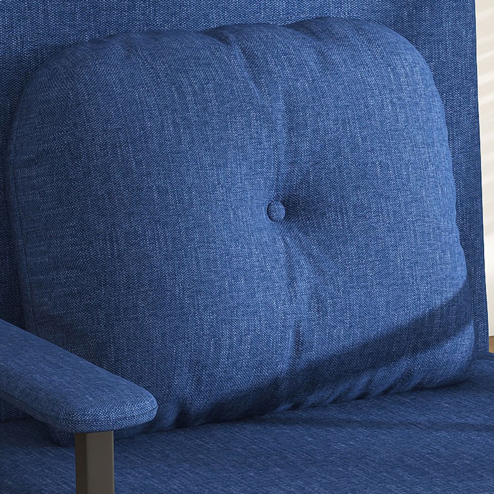 3-in-1 Folding Sofa Bed w/ Adjustable Backrest - Space-Saving Sleeper Blue