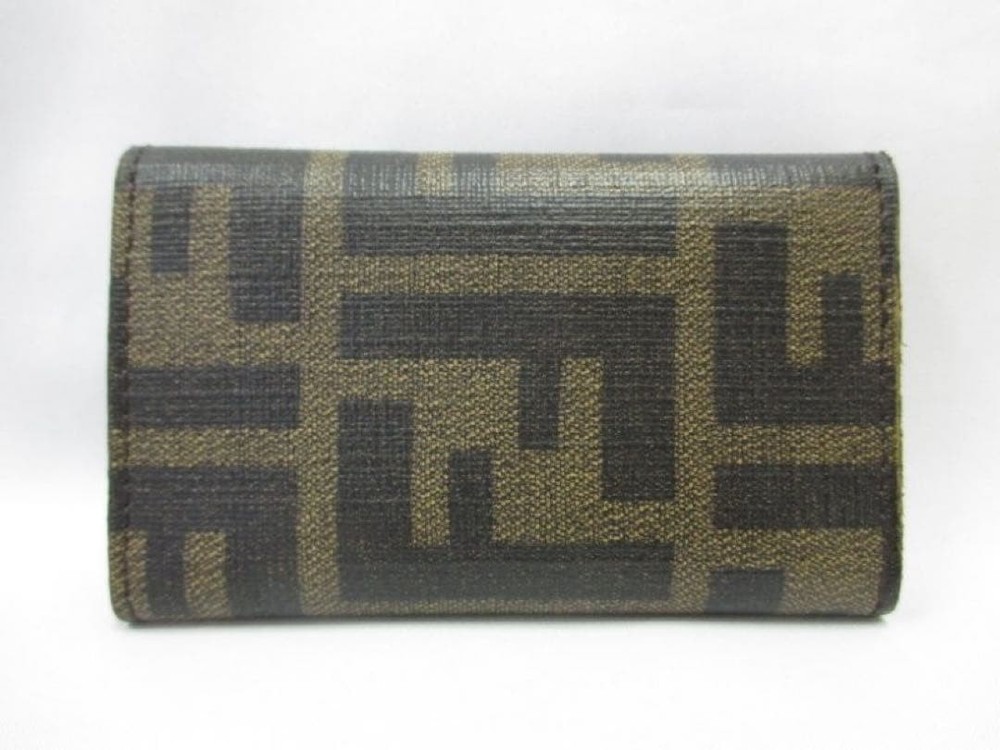 Fendi Zucca Pattern 6-Key Case Excellent Condition Authentic