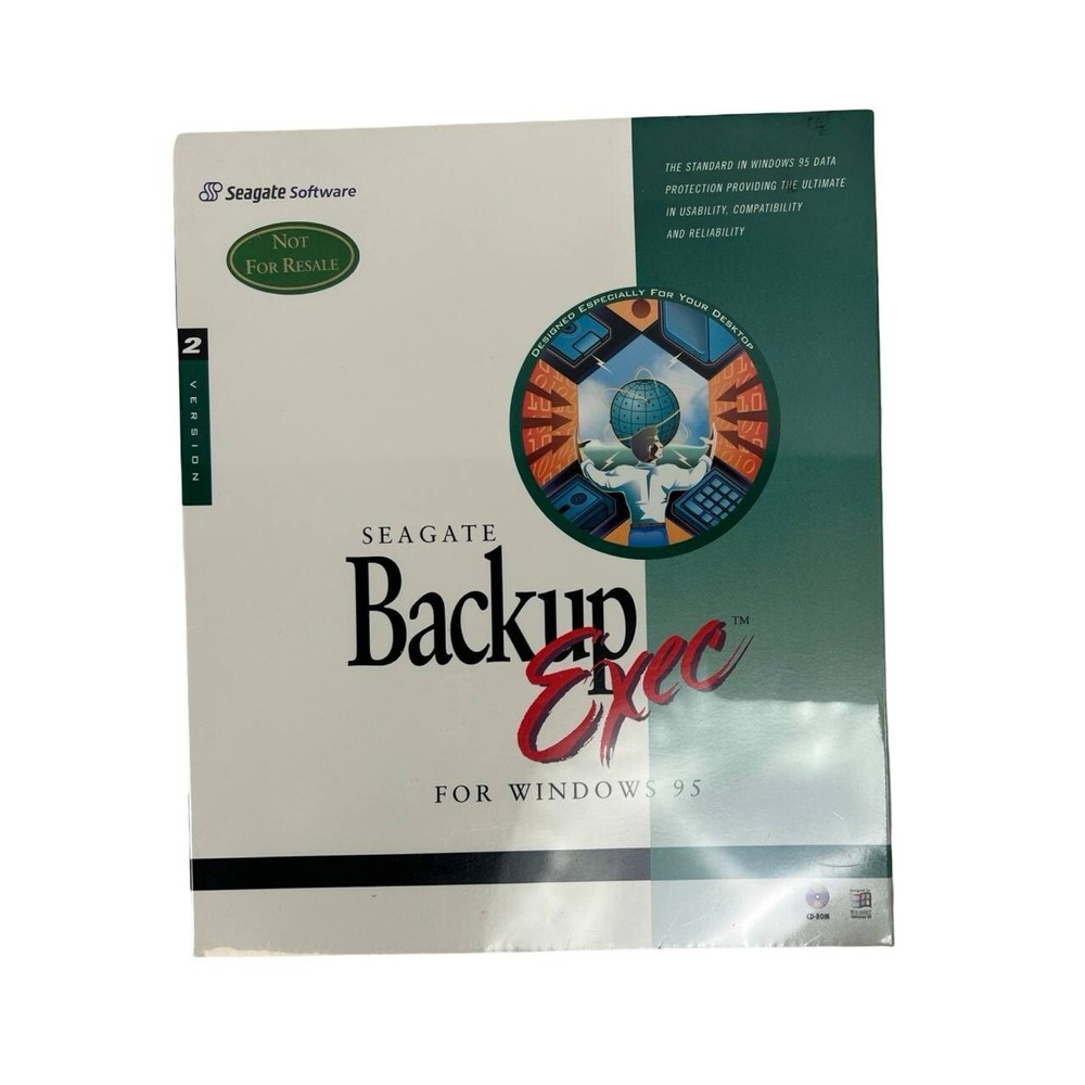 NEW Seagate Backup Exec Software for Windows 95 CD Sealed!