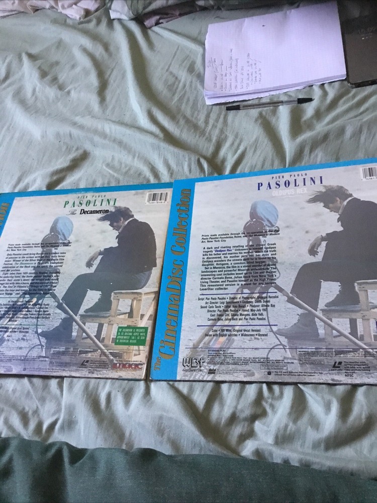 Pier Pasolini Laserdiscs, Decameron And Oedipus Rex