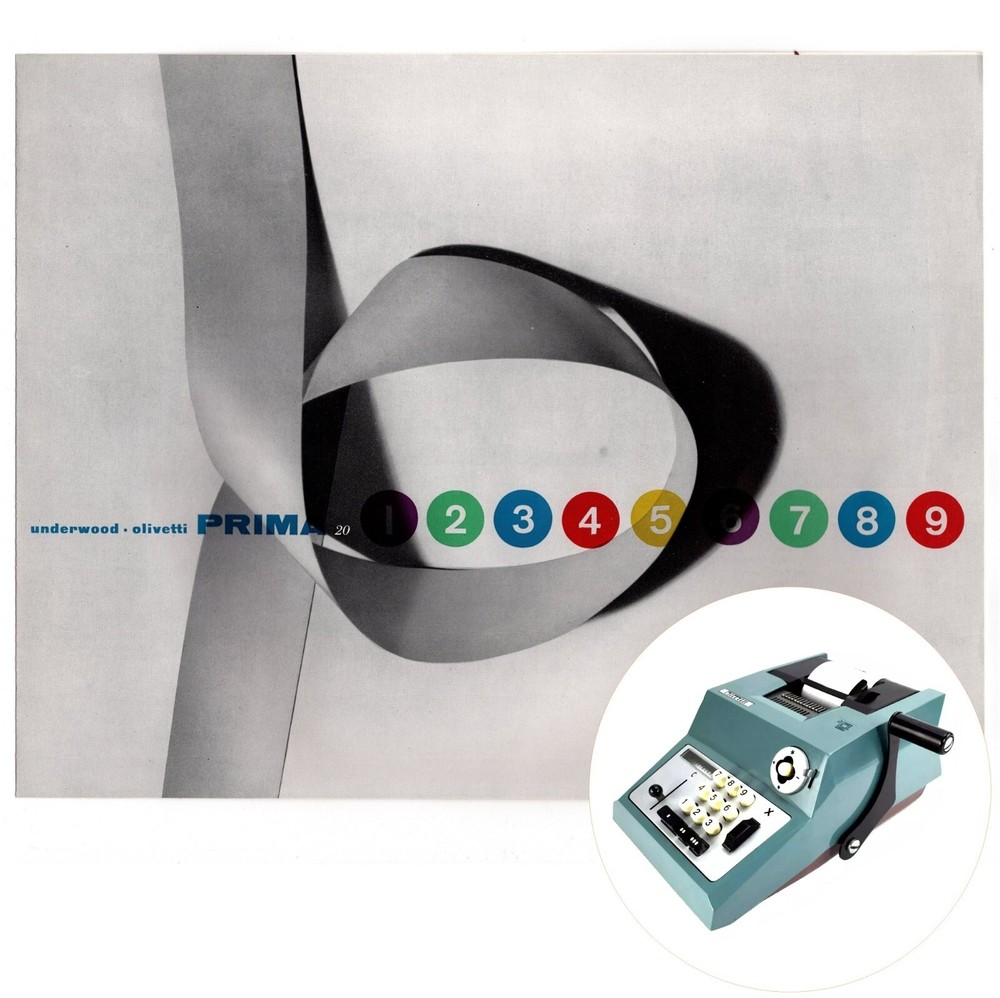 ORIGINAL Underwood / Olivetti Prima Adding Machine Instruction Manual Calculator