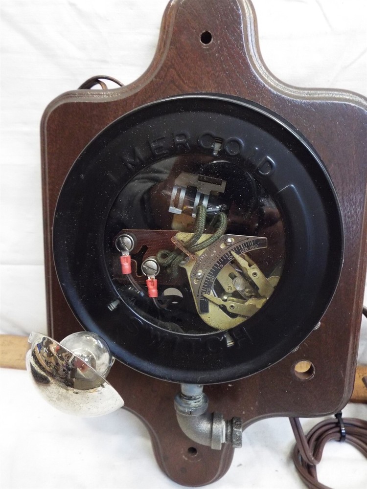 Nice Lighted Mercoid Control Switch Steampunk Industrial Wall Plaque Steam Punk