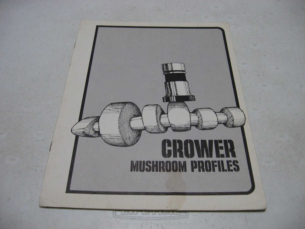 Crower Cams Mushroom Profiles Advertising Data Sheet Catalog