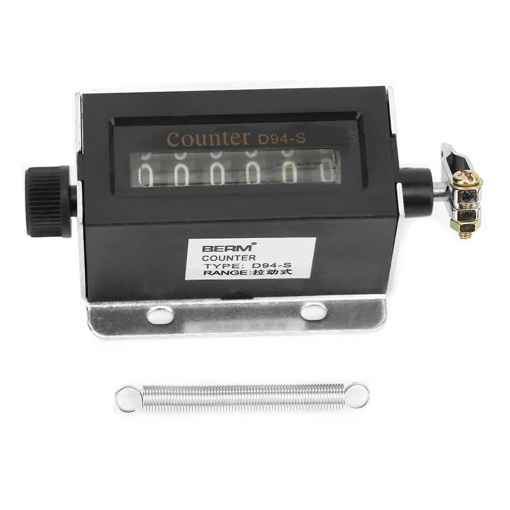 D94-S 6 Digit Resettable Mechanical Pulling Counter 0-999999