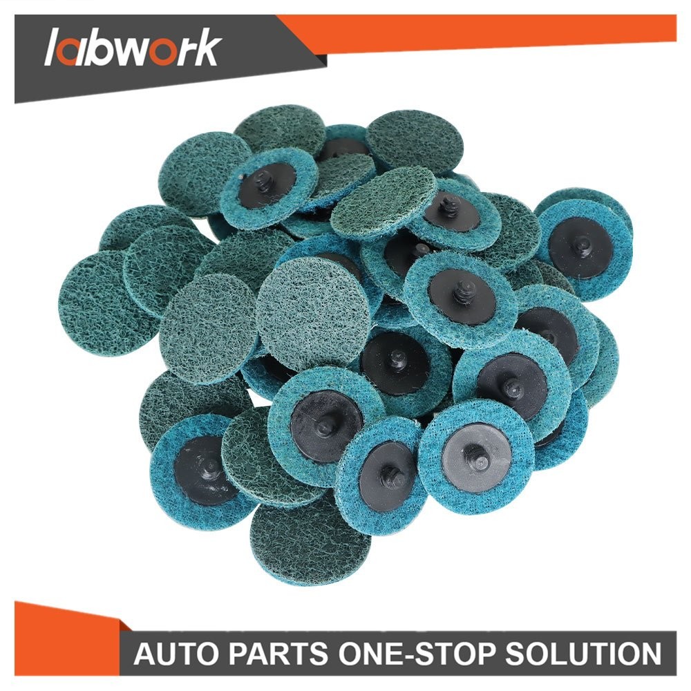 Labwork Fine Surface Conditioning Discs Roll Lock Grinder Sanding Pads 50Pack 2"