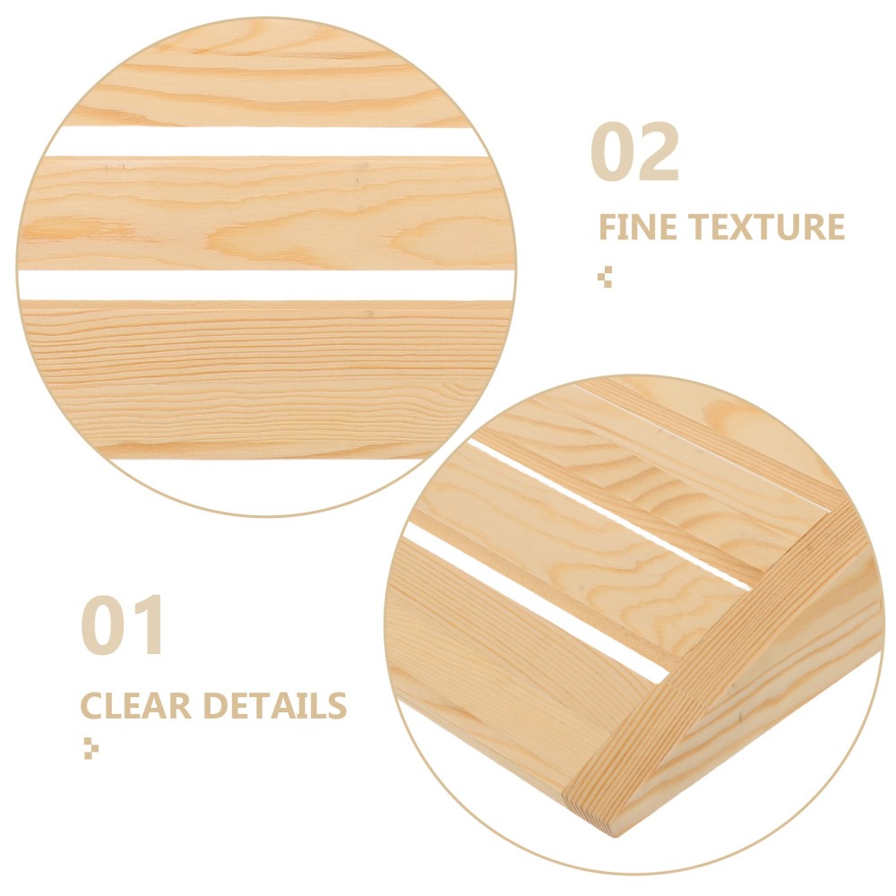 Sauna Neck Pillow: Solid Wood Headrest For Sweat Steaming Room, Solid Wood