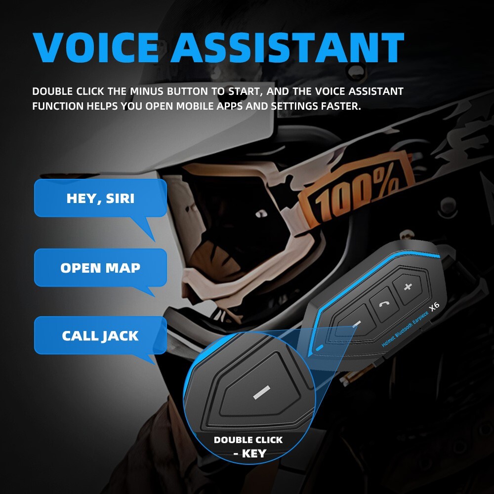 Motorcycle Helmet Headset Wireless Bluetooth Headphone Speaker Automatic Answer